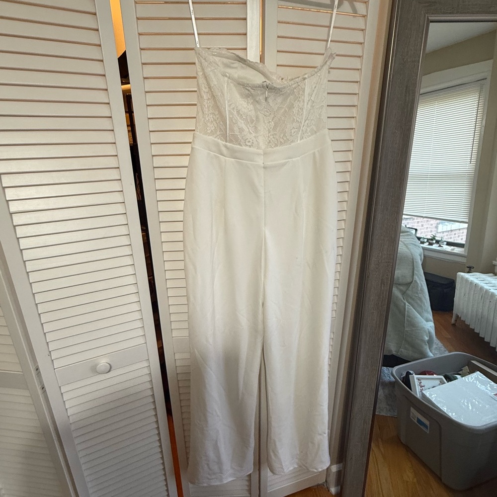 Lulus white strapless Jumpsuit - Picture 4 of 4